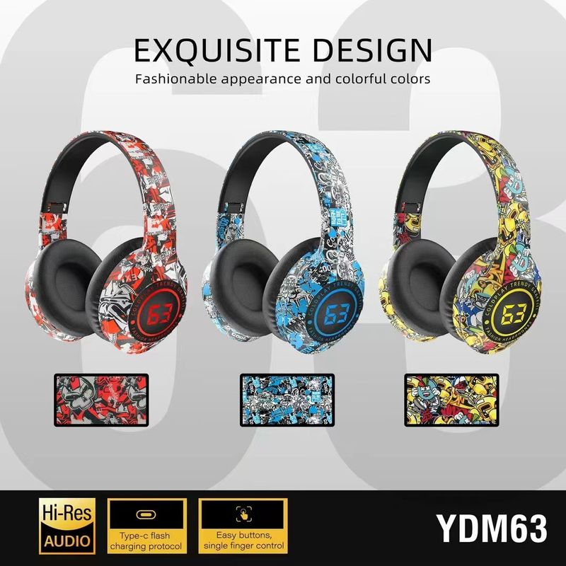 Spot Beliebte Graffiti Kreative Headset Bluetooth Headset Keine Verzögerung_voghion.com