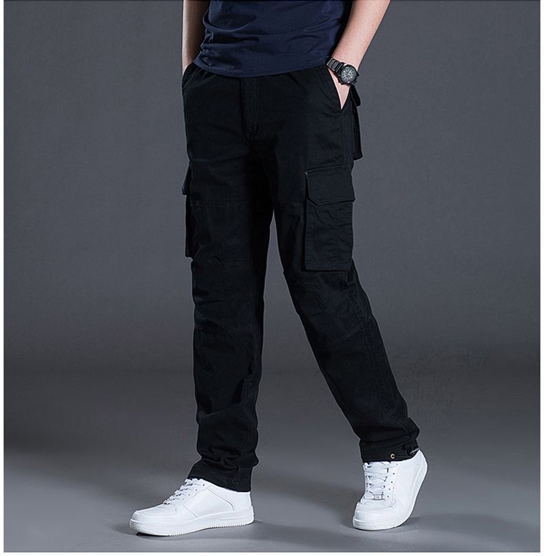 American Style Outdoor Men' Spring Summer Thin Caual Multi-Pocket Hiking Cargo Looe Pant Wear-Reitant Work_voghion.com