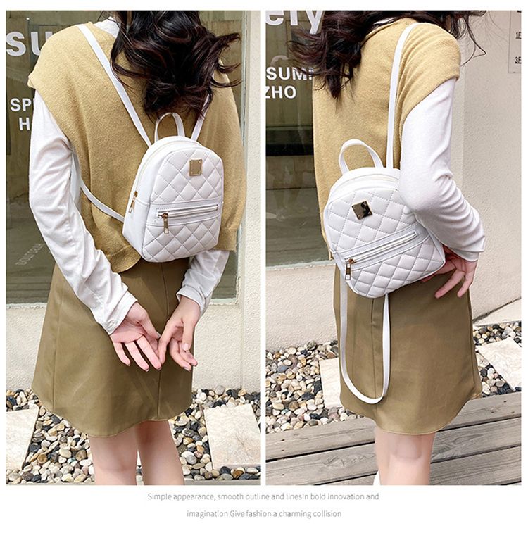 Bolso bandolera de hombro con estampado de cuadros rombos, de gran capacidad, informal, para teléfono móvil, para mujer_voghion.com