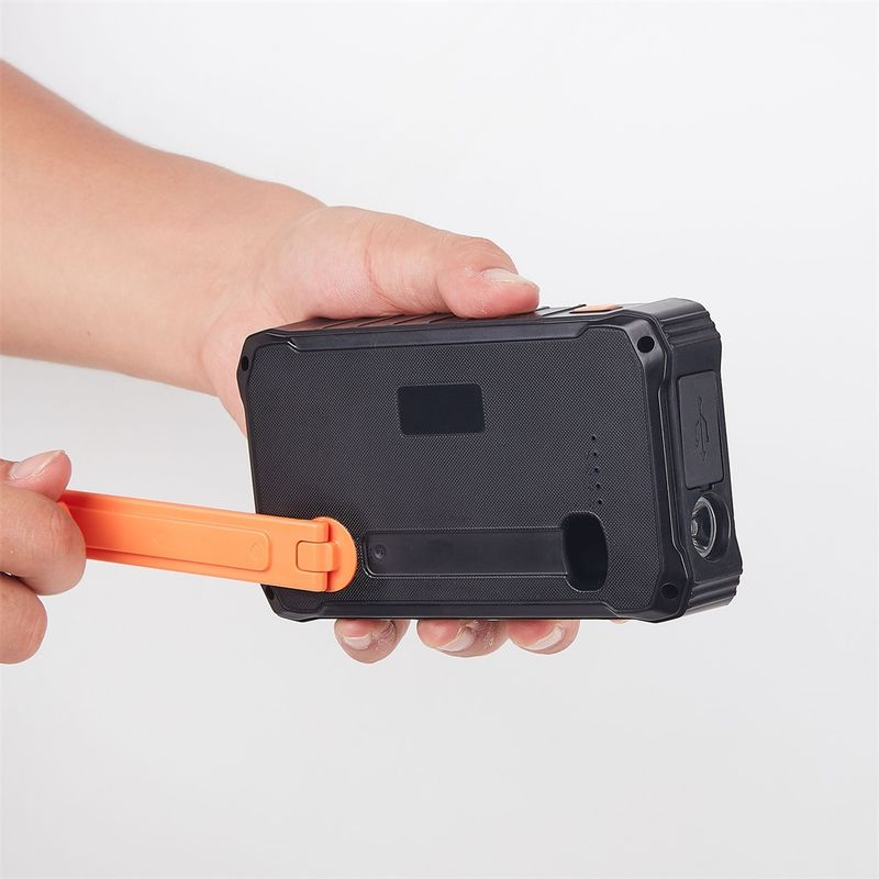 SUNEVER Power Bank solare e a manovella da 12000 mAh - Caricabatterie di emergenza portatile per esterni, campeggio, escursionismo_voghion.com