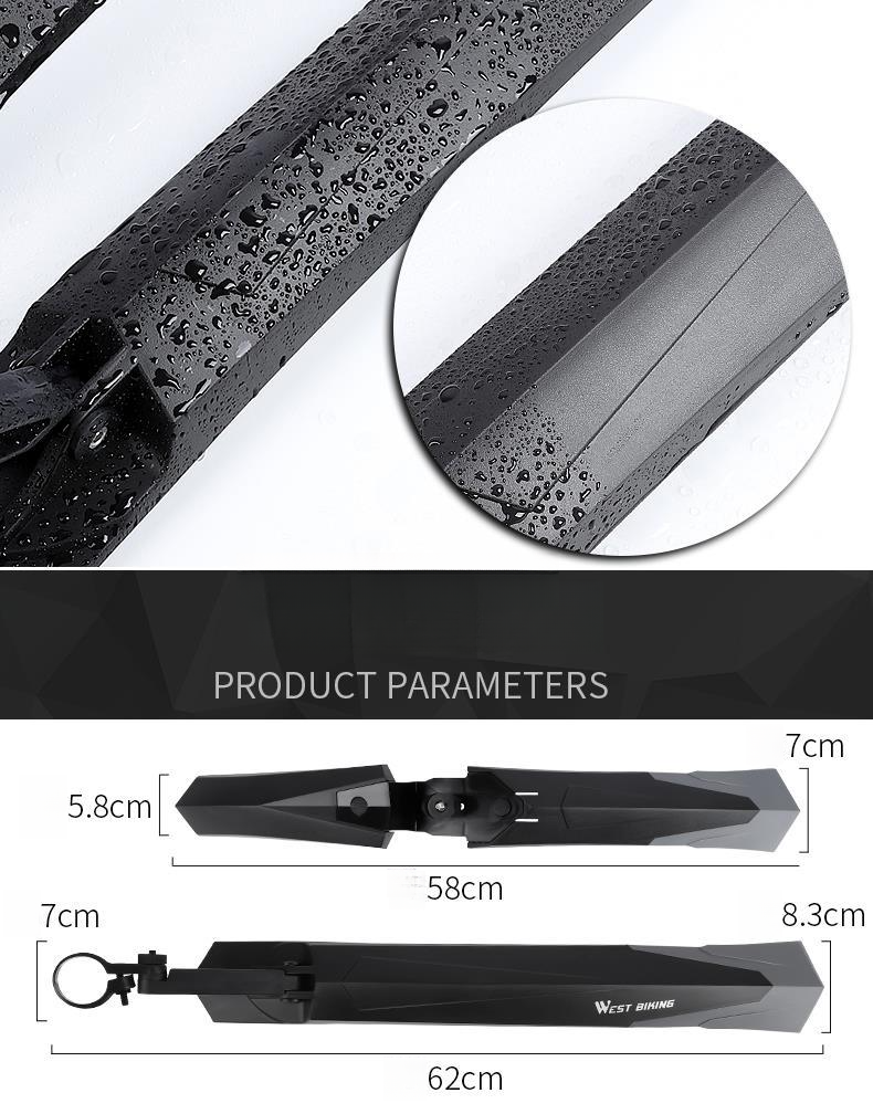 Universal Mountain Bike Mudguard Rear Fender Extended Rainproof Bicycle Accessories_voghion.com