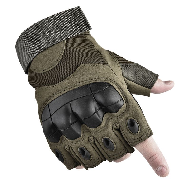 Taktische Handschuhe Kampftaktik Spezial-Halbfingerhandschuhe Herren Outdoor Bergsteigen Rutschfeste Softshell Langfingerhandschuhe_voghion.com