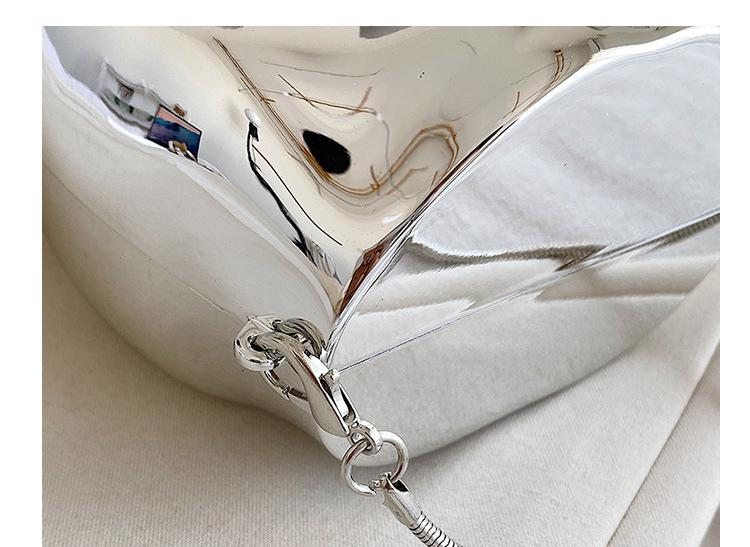 Niche Design Sier Pouch per rossetto Borsa da sera per donna Borsa per cuffie Borsa a tracolla con tracolla a catena in acrilico a forma di culo_voghion.com
