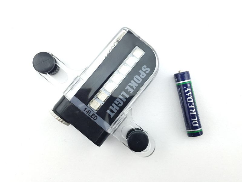 Raggi per bicicletta 14 LED 2 modalità 32 vento fuoco ruota bifacciale rilevamento vero colore 30 modelli luce in filo di acciaio_voghion.com