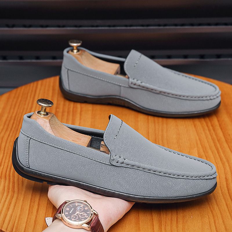 Bean 2025 New Autumn Trend Lazy Foot On Men's Casual Le Fu Shoes Men_voghion.com