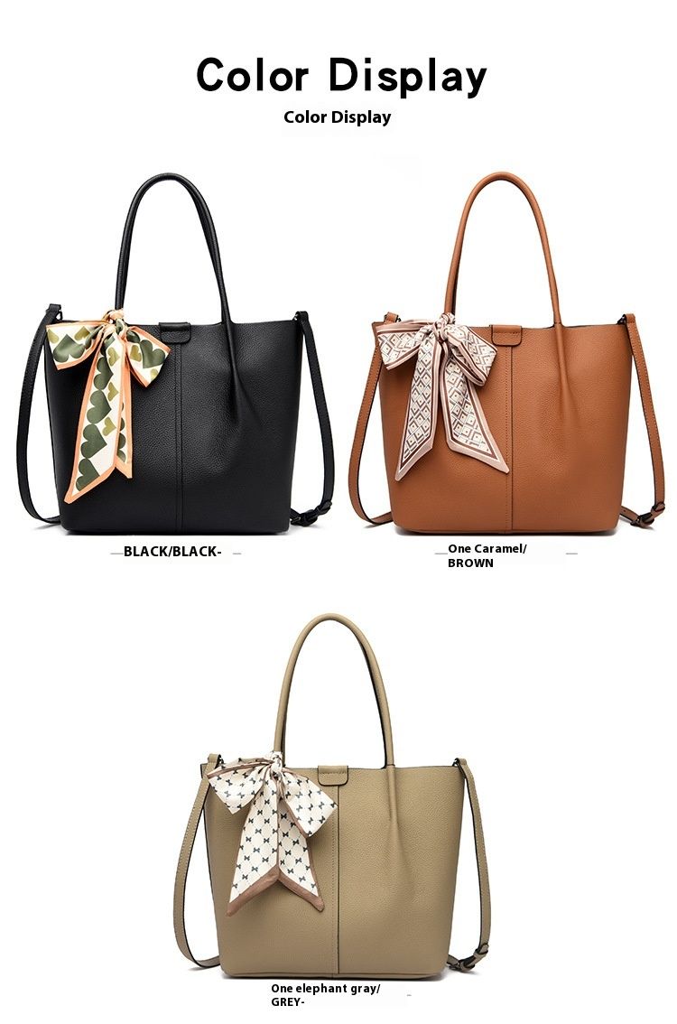 2024 new leather large capacity tote with layered cowhide, high-end single shoulder crossbody women's bag for work and_voghion.com