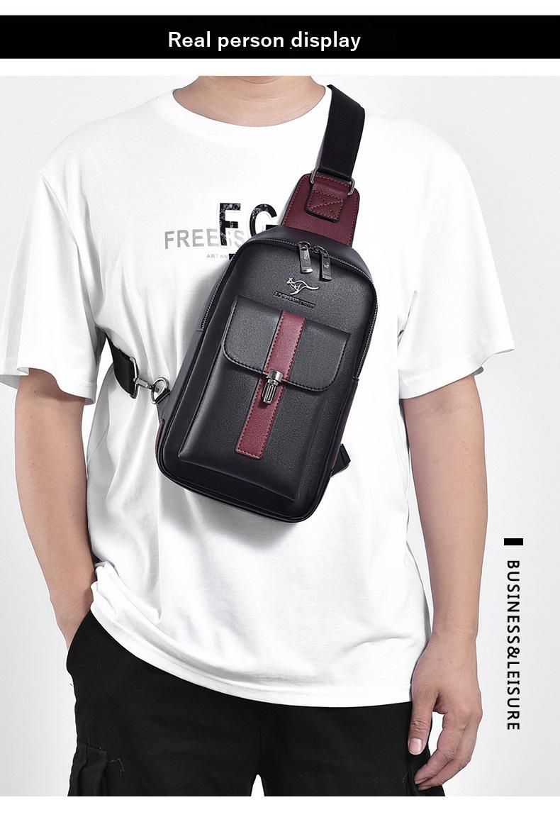 Bolso de pecho para hombre, bandolera, informal, de negocios, de moda, para colgar, mochila pequeña, novedad de 2023_voghion.com