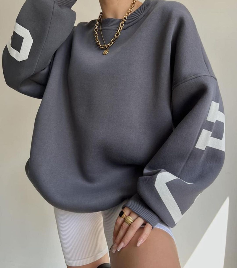 Women's Clothing clothing casual fashion printed thickened versatile tops long sleeved sweatshirts_voghion.com