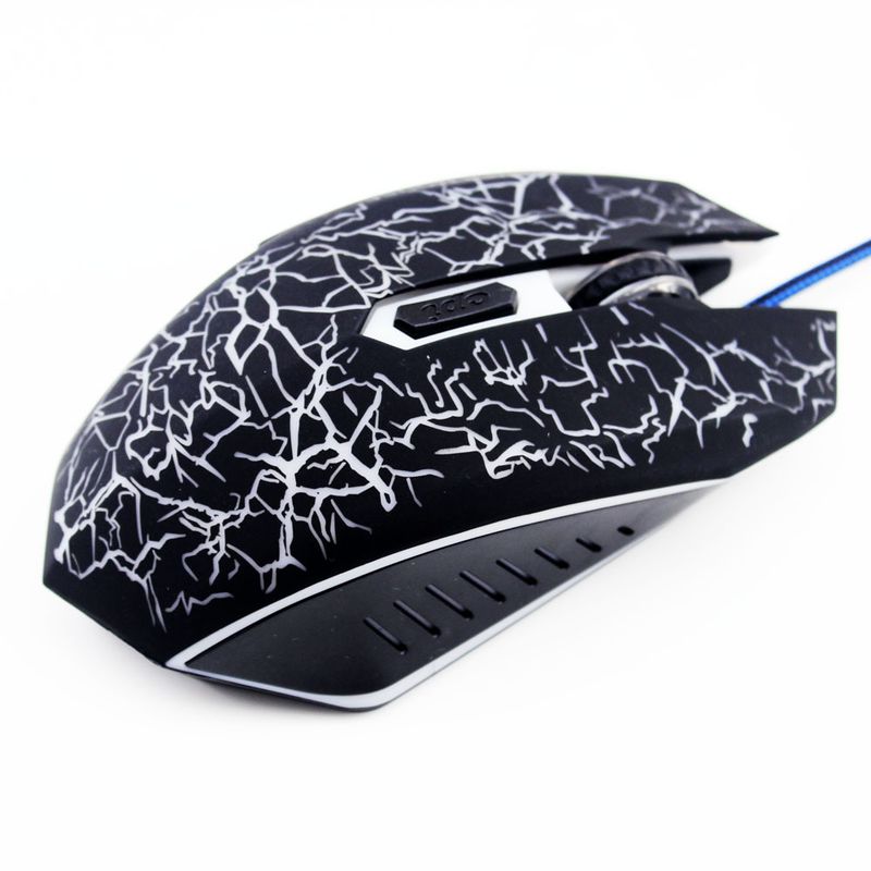 Mouse fotoelettrico cablato Wrangler per giochi, mouse per ufficio e laptop_voghion.com