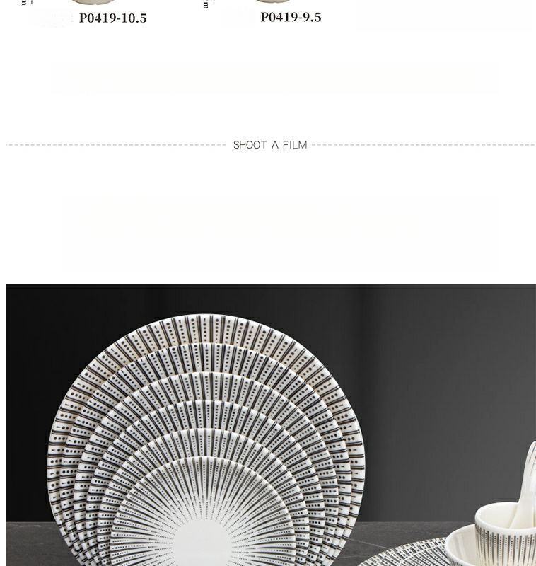 European Style Porcelain Melamine Tableware Round Commercial Western Steak Salad Straw Hat Buffet Plate_voghion.com