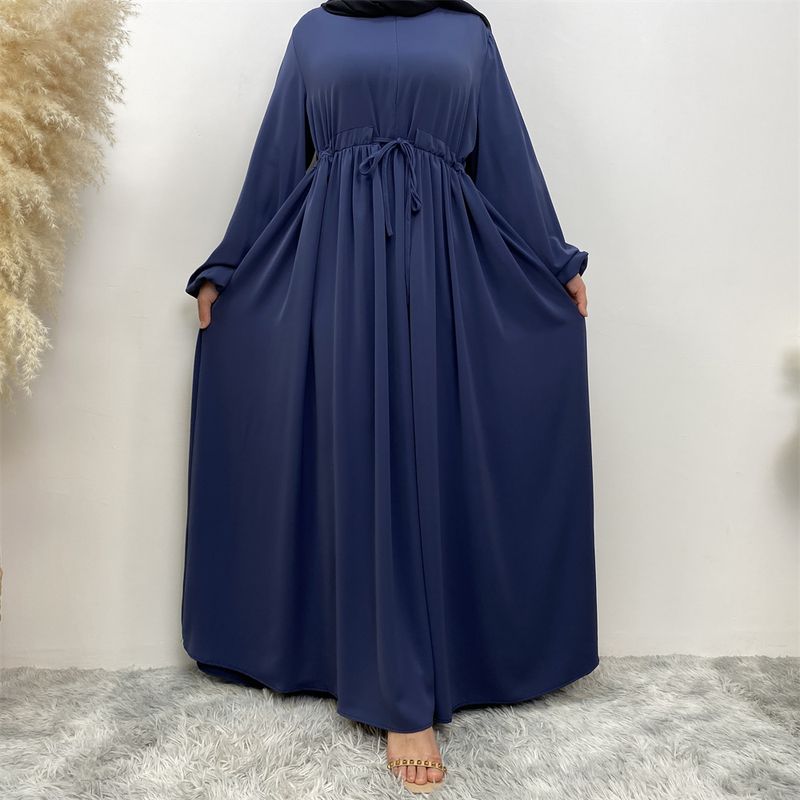Abaya preta solta para mulheres, quimono muçulmano, dubai, com zíper frontal, vestido longo marroquino, jalabiyat, árabe, eid, kaftan feminino_voghion.com