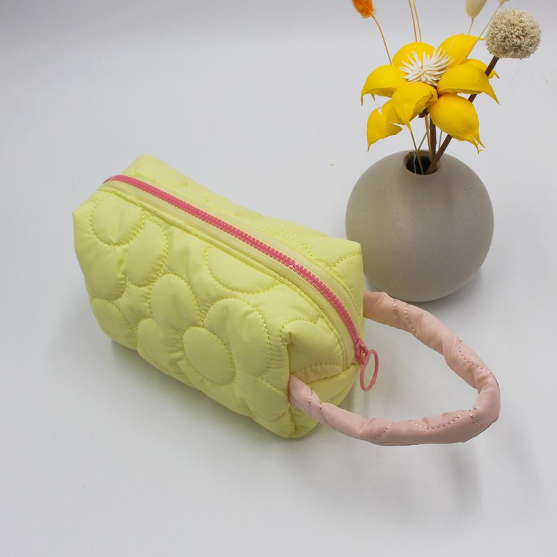 ins Cosmetic Bag Women's Large-capacity Toilet Bag Girl Feeling Pencil Bag Multi-functional Portable Storage Bag Candy Color Simple Hand Wallet_voghion.com