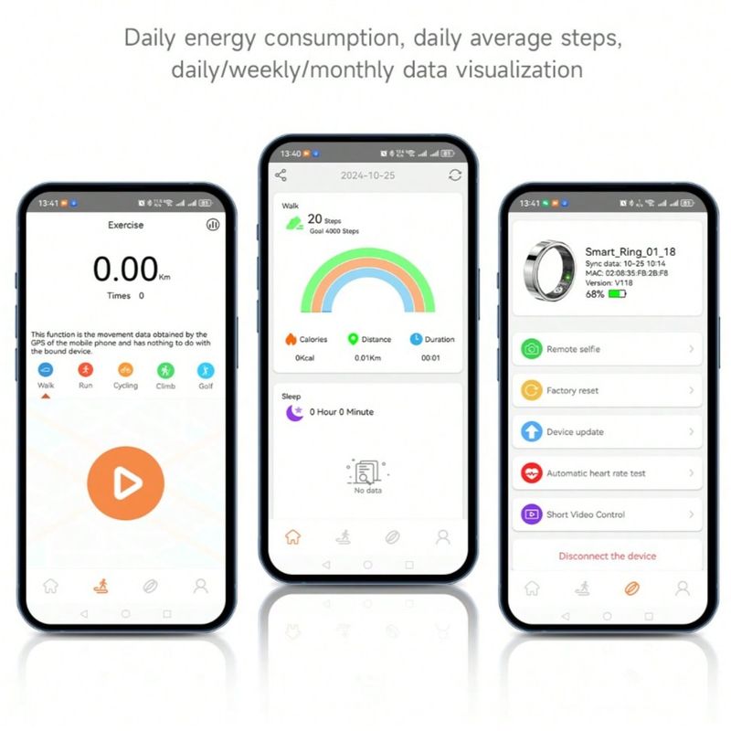 SR09 Smart Ring Sundhedstracker Vandtæt Fitness Søvnmåler Bluetooth Kompatibel 5.1 Pulsmåler Blodiltsmåler_voghion.com