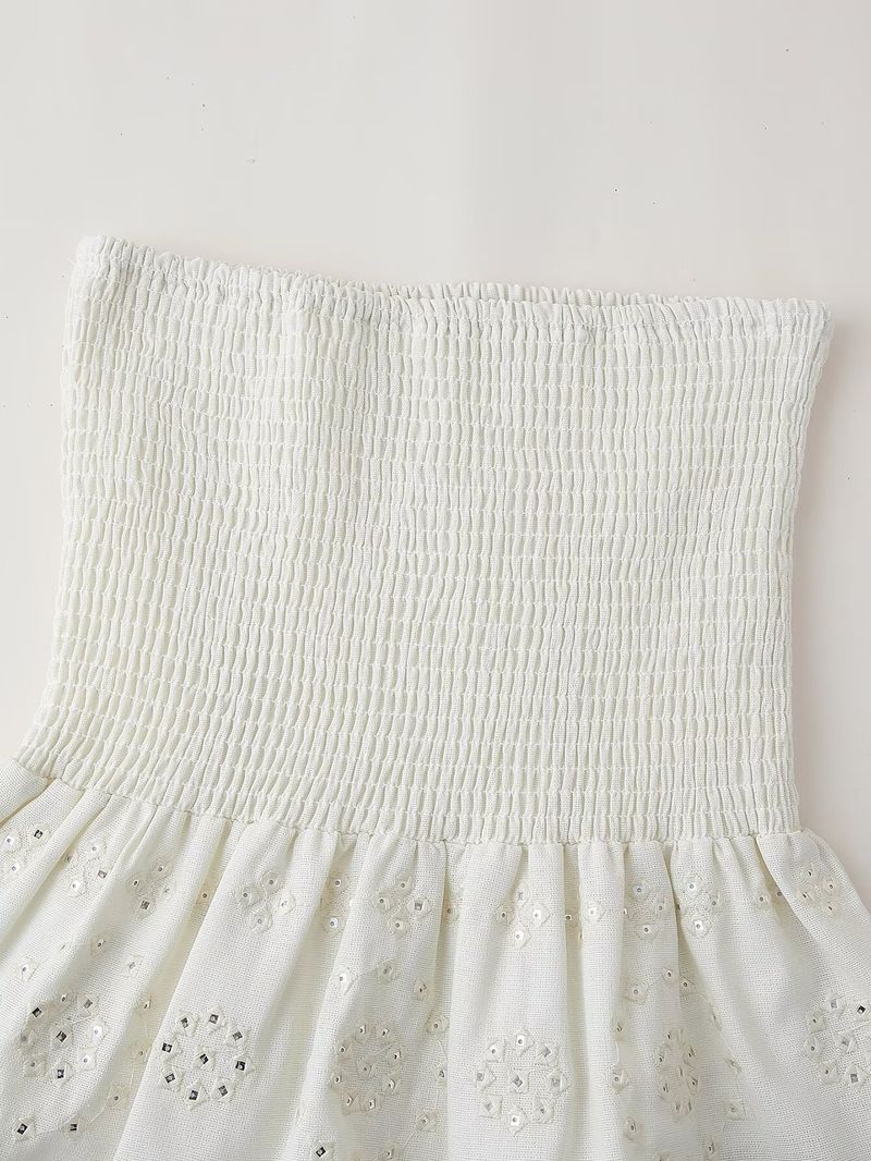 Vente chaude Aonibeier Y2K Broderie Paillettes Brillant Femmes Mini Traf Été Fronces Large Ceinture Une Ligne Femme Extrême Jupe Courte_voghion.com
