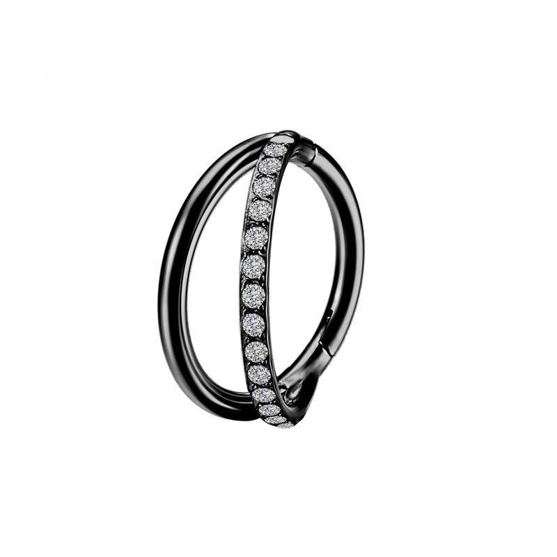 F136 Titanium 16G Hinged Segment Nose Ring ZC Septum Clicker Daith Earrings Hoop Ear Cartilage Tragus Helix Piercing Jewelry_voghion.com
