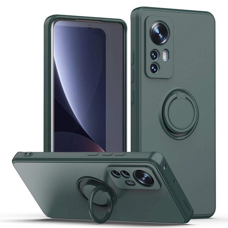 Etui z płynnego silikonu do Xiaomi Mi 12 12S Pro 11 Lite 5G NE Pokrywa Pierścień z uchwytem Etui na telefon do Xiaomi Mi 10S 10T Lite 11T_voghion.com