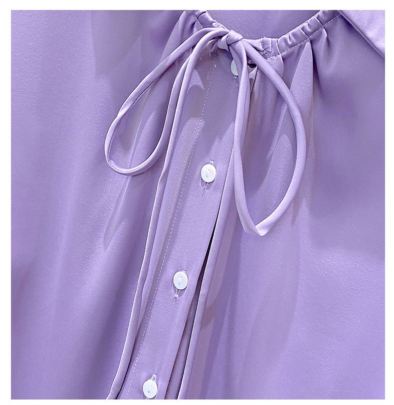 Elegantes weißes Satinhemd in Übergröße für Damen – stylische Freizeitbluse mit langen Ärmeln, bequemer Stretchstoff, erhältlich in 4XL-8XL_voghion.com