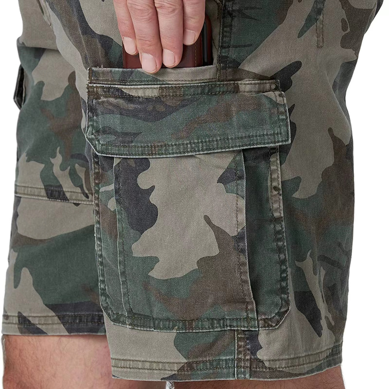 Sıcak satış yaz erkek kargo şortu 6 cepli boş düz iş şortu toptan polyester karışımı kargo şortu erkekler için781_voghion.com