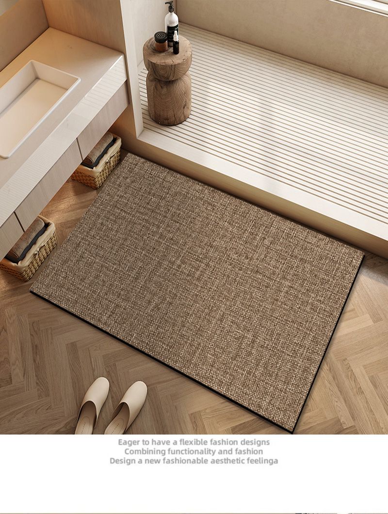 Diatom Çamur Emici Ped Hızlı Kuruyan Halı Banyo Paspası Banyo Kapı Basamağı Paspası Ev Tuvaleti Kaymaz Paspas_voghion.com