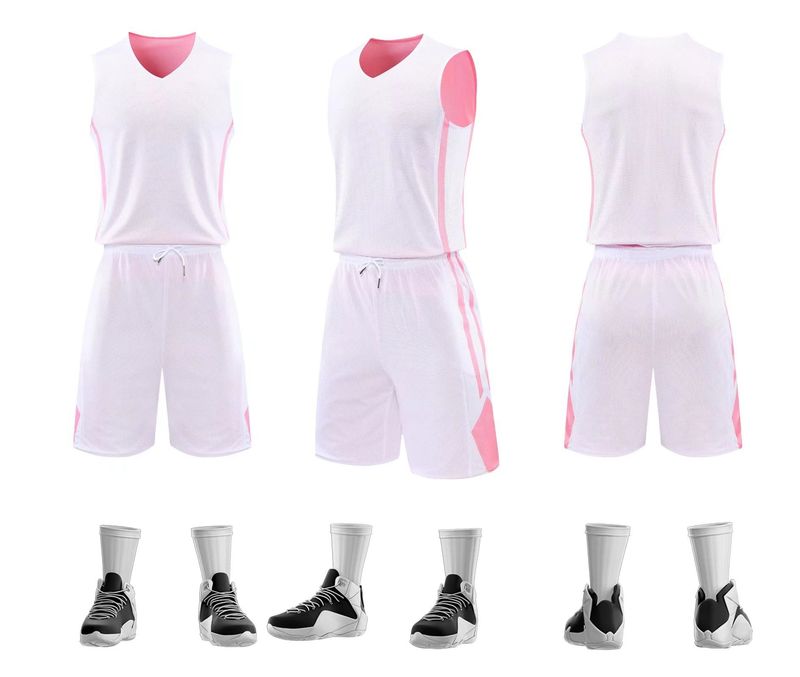 Durable double-sided jersey set for men, printed college student competition training uniform, basketball jersey, team_voghion.com