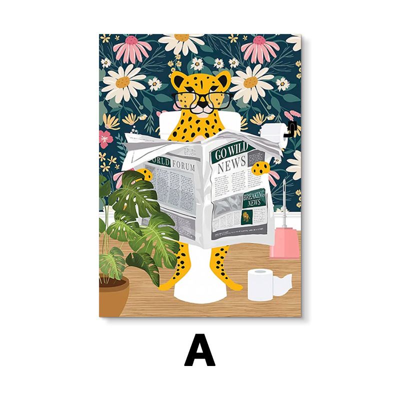 Nordic INS Style Floral Living Decorative Fresh Entrance Canvas Core Niche Cozy Dining Room Hanging Painting_voghion.com