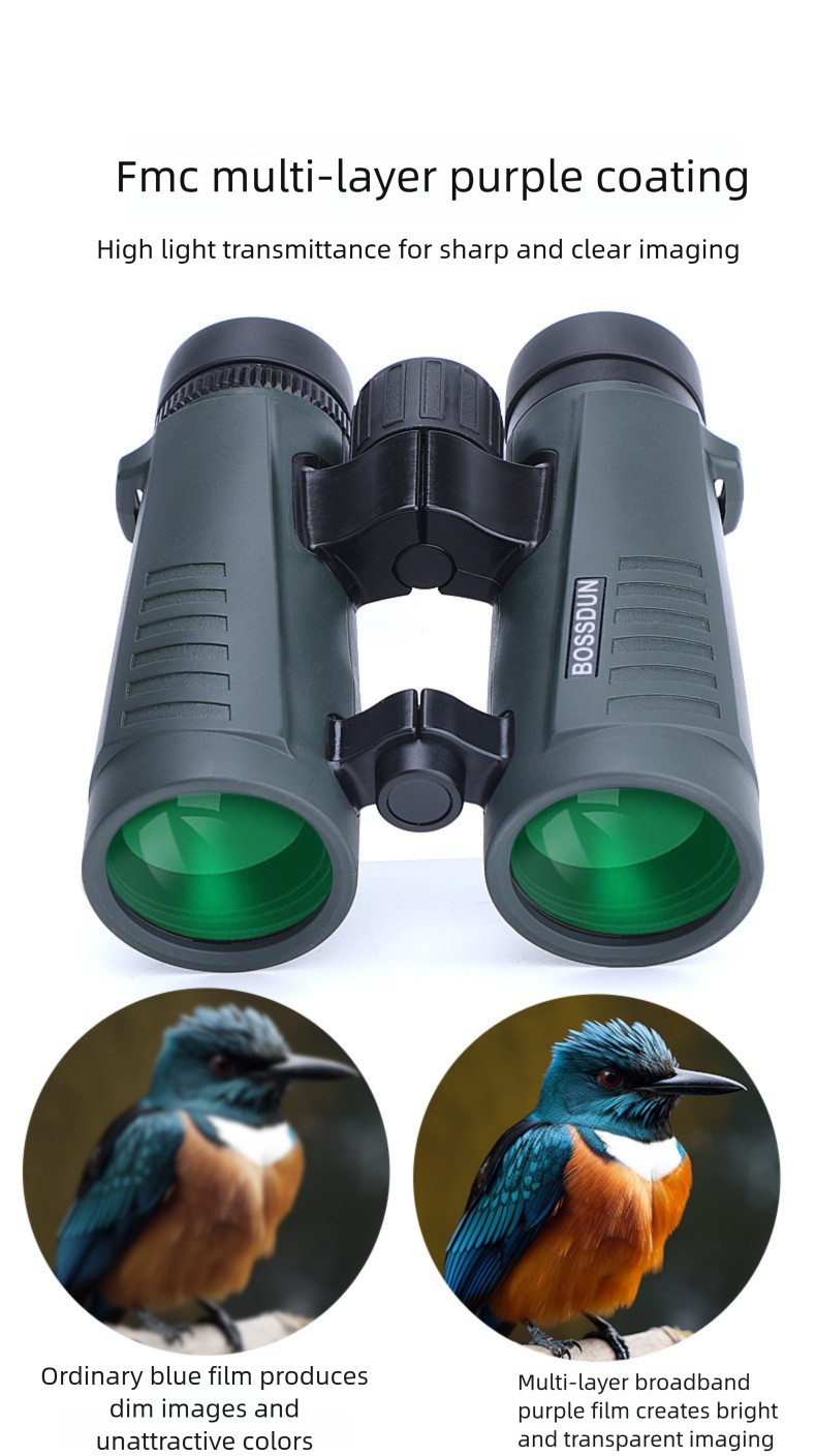 Nuovo binocolo 2024 10X42 HD ad alto ingrandimento, visione notturna in condizioni di scarsa illuminazione, visione di concerti all'aperto_voghion.com