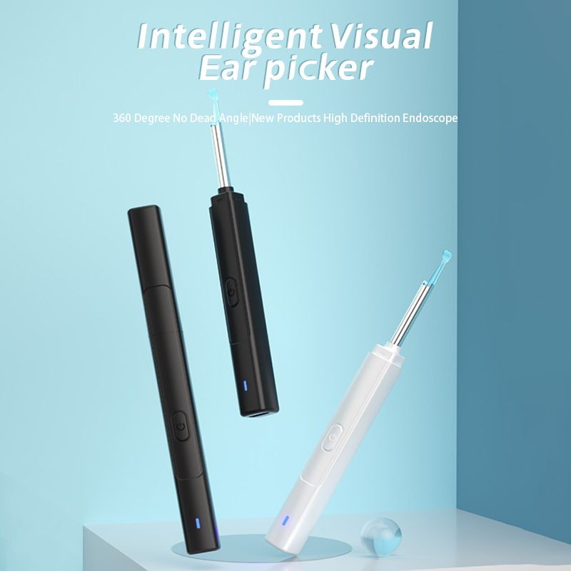 Wireless WiFi Spoon Glasses HD Waterproof Earwax Removal Ear Canal Visible Endoscope_voghion.com