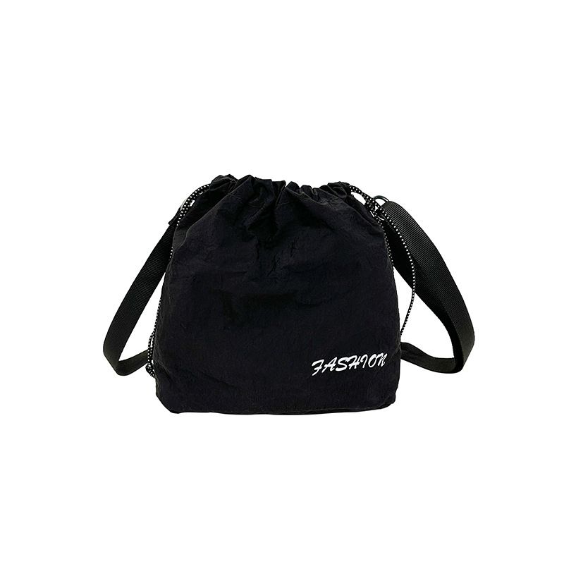 Zaino con coulisse e secchiello di grande capacità per donna, borsa a tracolla casual estiva 2025_voghion.com