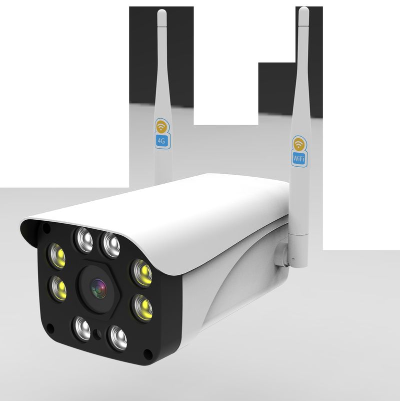 Network Monitor Home 8-Light Outdoor Surveillance Bullet Wireless CCTV Camera_voghion.com