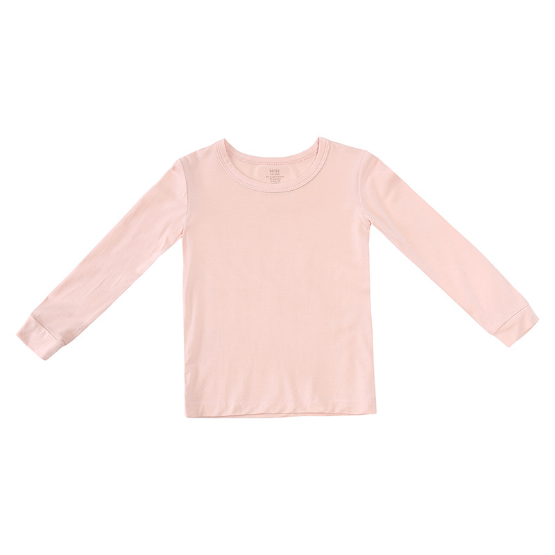 Pijamas para niños Conjunto de ropa interior fina Long Johns de fibra de bambú para niños_voghion.com