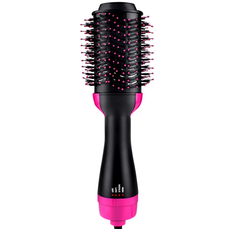Ionic Electric Hair Dryer, Hot Air Brush, Styling And Volume Regulator, Straightener, Curler, Comb, Drum, One-step,_voghion.com