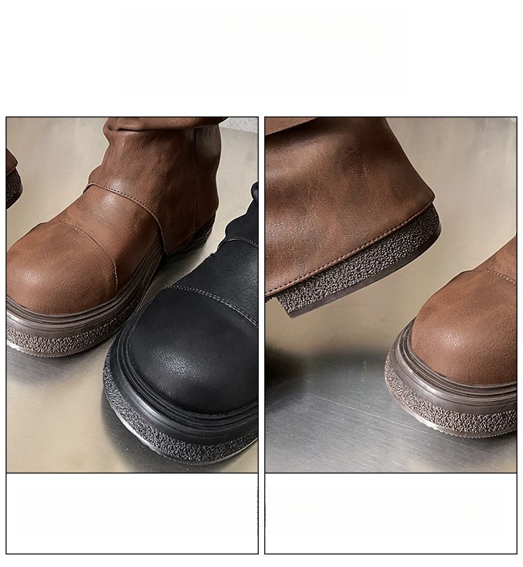 2025 New Pleated Plush Short Women's Melder Boots Fashionable And Versatile_voghion.com