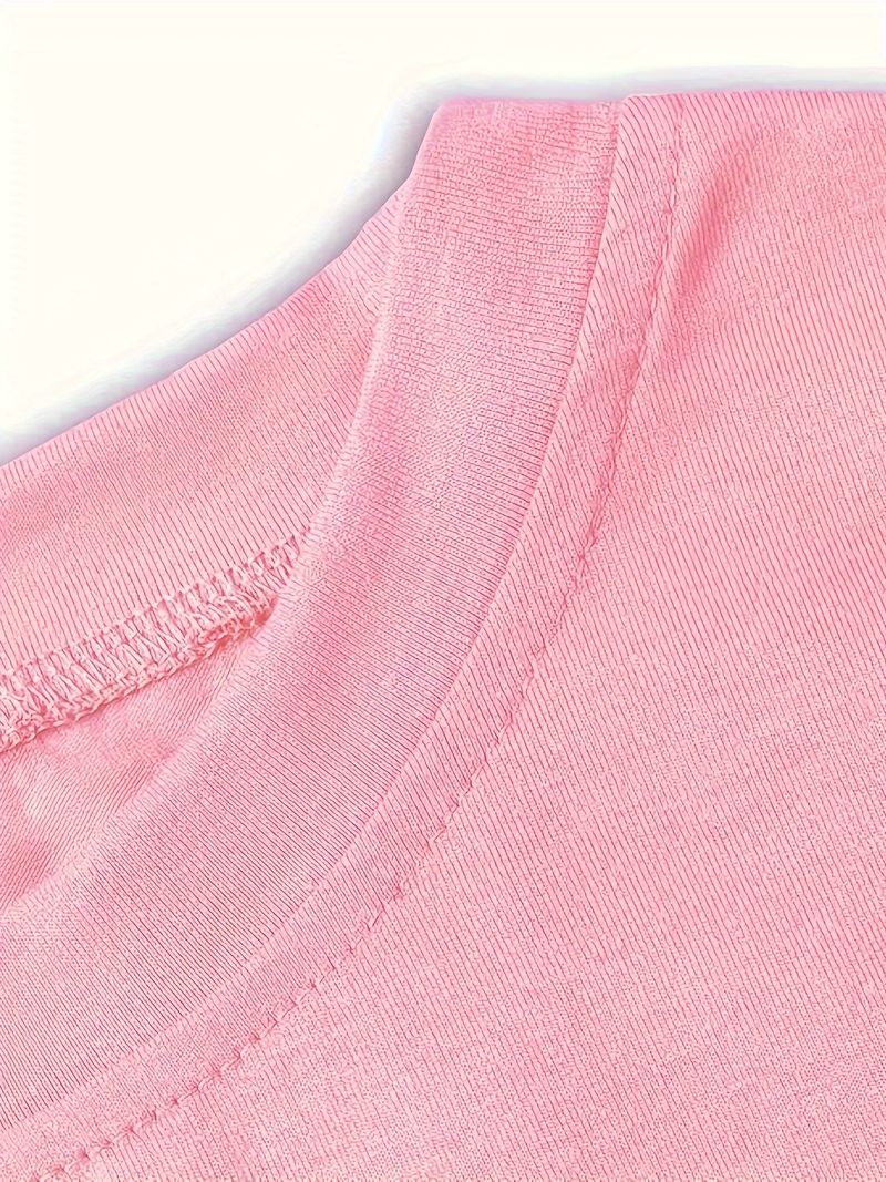 Kleinkind Mädchen Kleidung Cartoon Flamingo Print Muster Kurzarm T-Shirt Casual Sommerkleidung_voghion.com