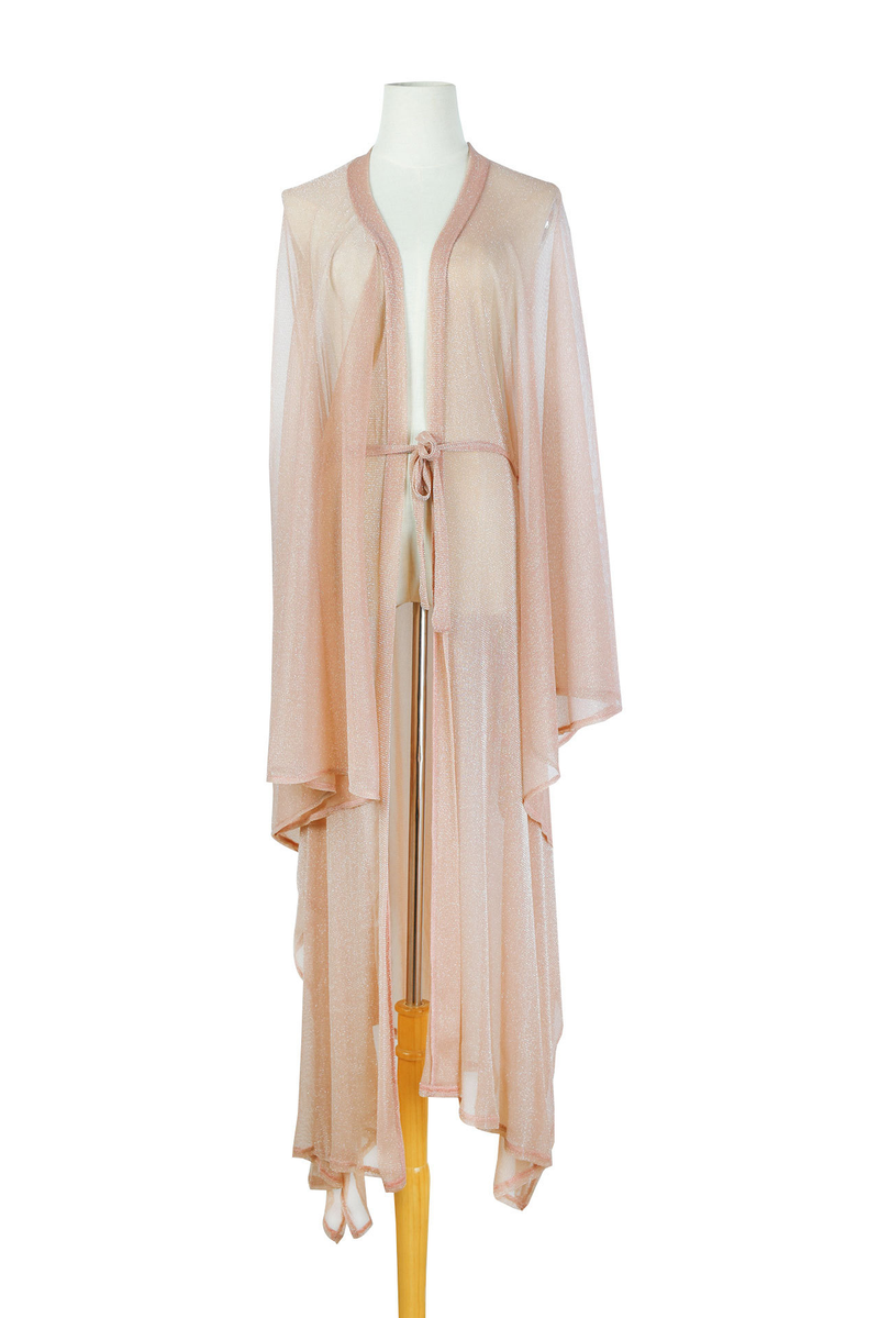 Cárdigan de malla elástica para mujer, top de playa protector solar largo, bikini, hijab para mujer_voghion.com