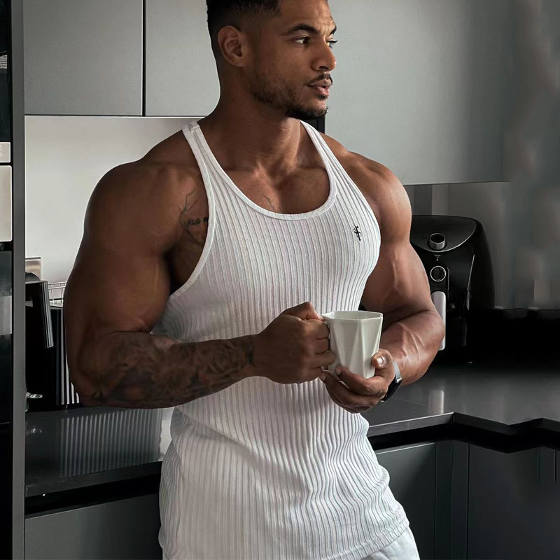 Summer New Men's Casual Vest Sleeveless Top Vest T-shirt Vest_voghion.com