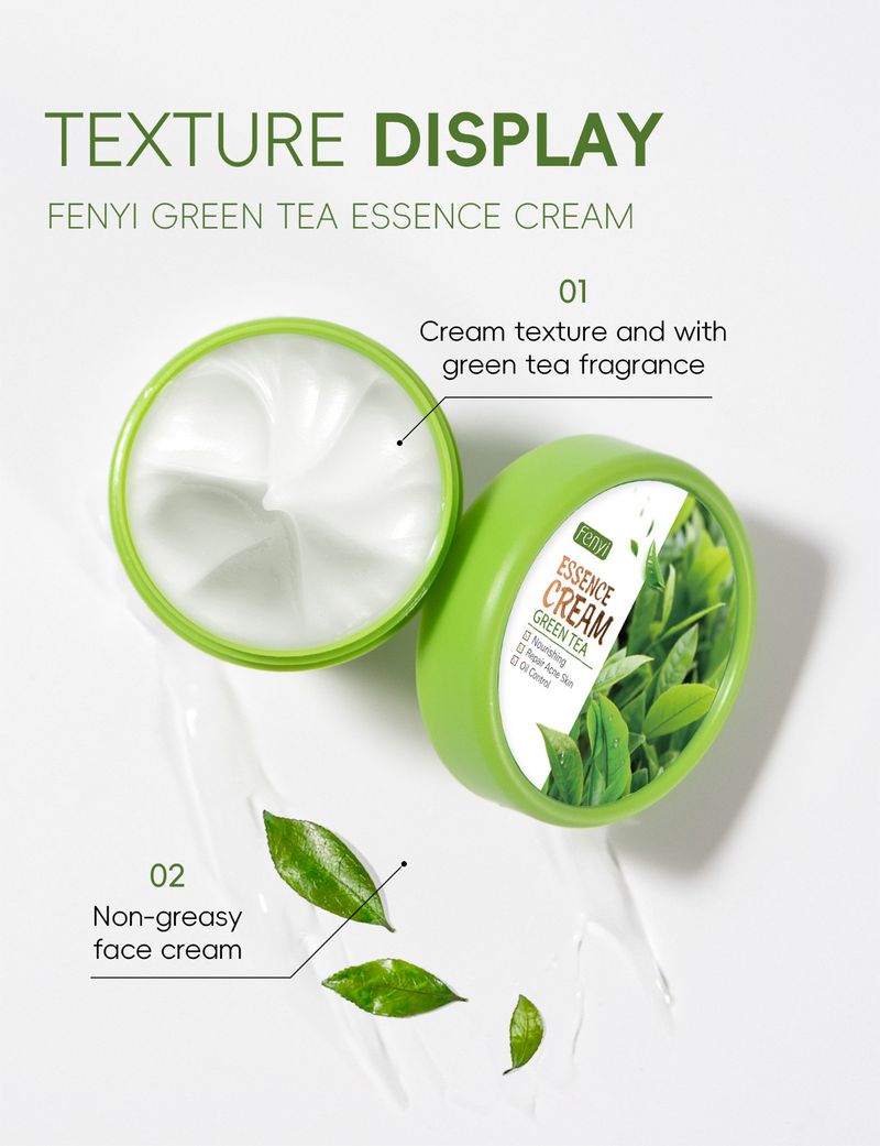 FENYI Green Tea Essence Cream 40g Hydrating Moisturizing Skin Care Products_voghion.com