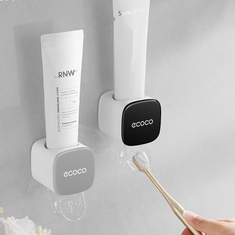 Dispensador automático de pasta de dientes, sistema de cepillado higiénico de un solo toque, montaje en pared, diseño de baño europeo, ahorro de espacio_voghion.com