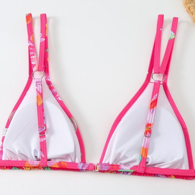 Swimwear Sexy Double Strap Three-Piece Bikini Swimsuit For Women_voghion.com