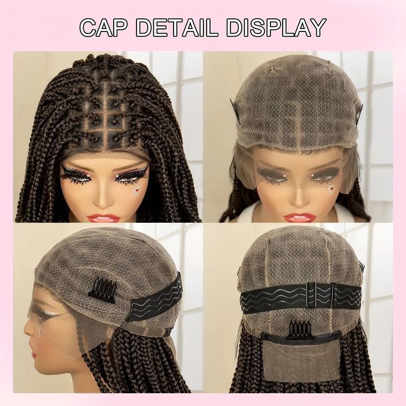 Full Lace Hand Woven French Curly Wig - Three Strand Braid, Natural Look & Comfortable Fit_voghion.com