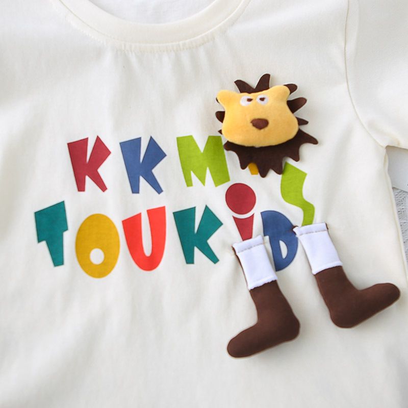 Set due pezzi alla moda per bambini, stile western, estivo, a maniche corte e girocollo, 2025, per neonati e bambini_voghion.com