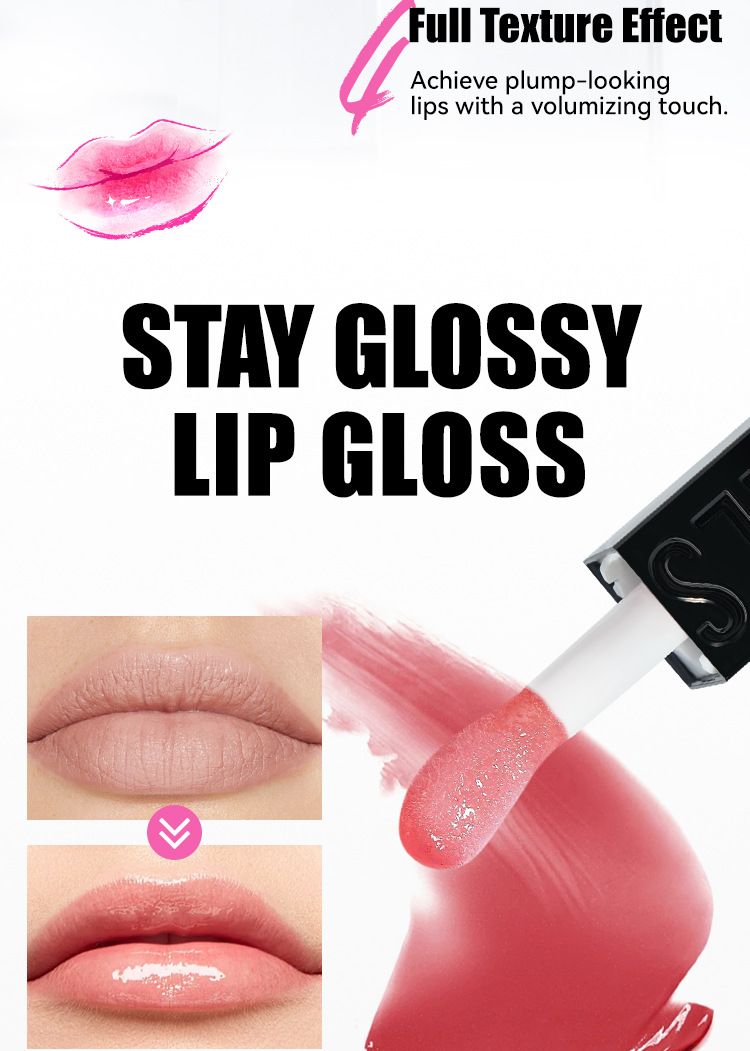 Mirror Water Set Moisturizing Oil Pearlescent Glaze Color Plump Lips Transparent Lip Gloss_voghion.com