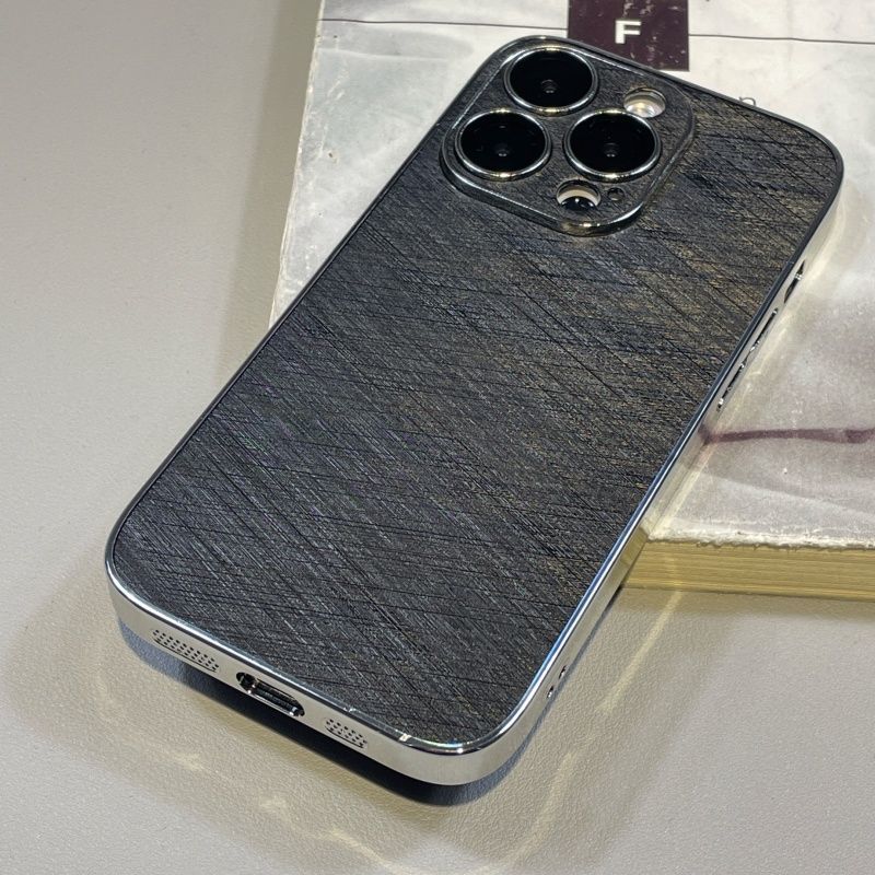 Simplified Gold Wire Pattern Suitable For IPhone 16 Promax Phone Case 15/14 Pro Lens Film 13 All Inclusive 12_voghion.com
