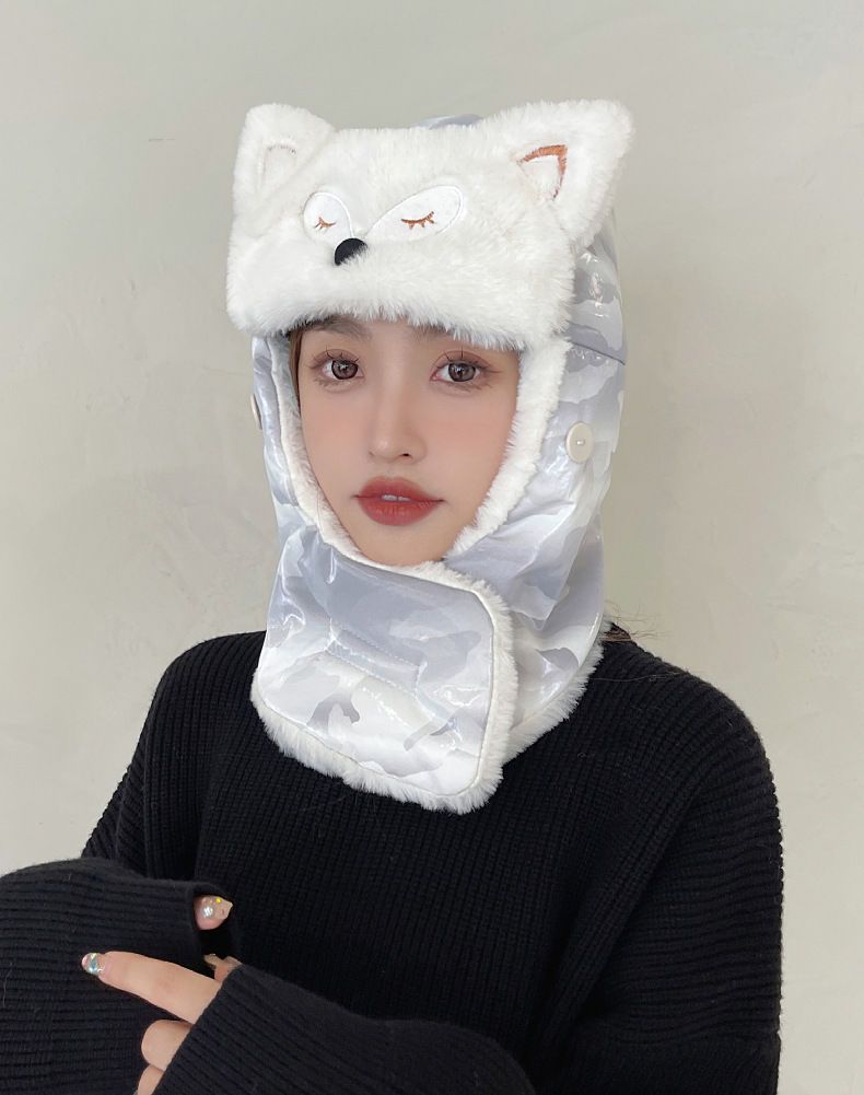 Lei Feng For Women Winter New Korean Version Thickened Fleece Outdoor Cycling Warmth Essential Windproof Coldproof_voghion.com