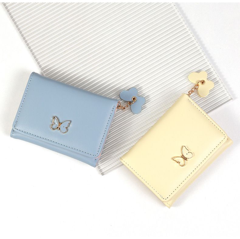 Small short summer women's wallet New INS small fresh multi functional storage PU coin purse_voghion.com