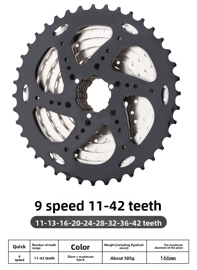 Mountainbike 9/10 Geschwindigkeit 36T/40T/42T/46T/50T/52T Kassette Freilauf Fahrrad Zubehör_voghion.com