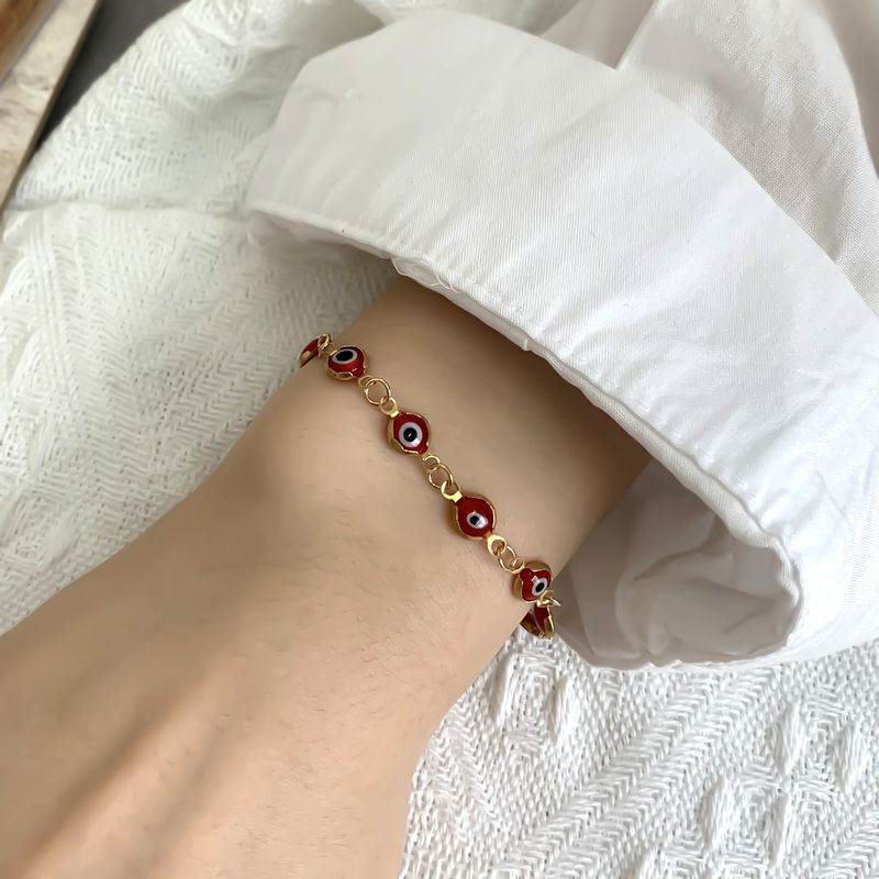 Braccialetto bohémien turco contro il malocchio | Design vintage regolabile | Amuleto colorato rivestito in resina epossidica | Lega ipoallergenica | Regalo di gioielli bohémien protettivi_voghion.com