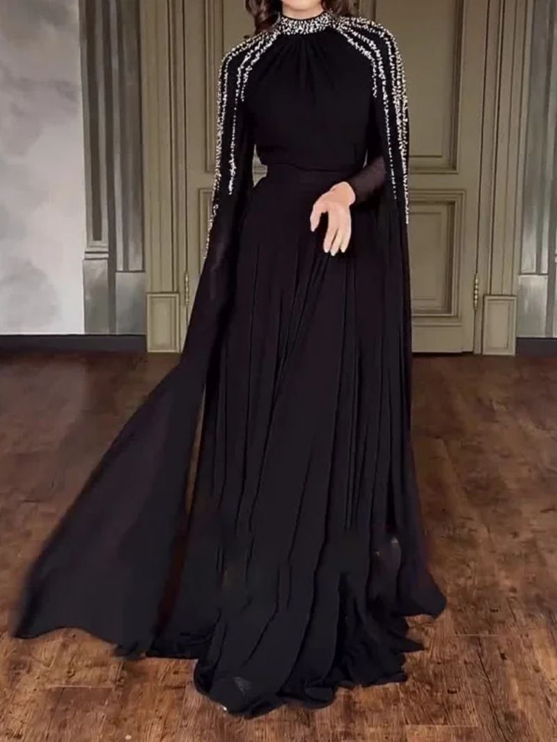 Damenbekleidung Frühling und Sommer Damen Strass Robe Abendkleid_voghion.com