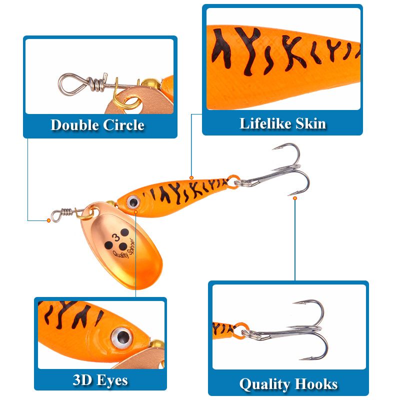 Esca per esche in piastra di ferro, esca a forma di pesce, paillettes rotanti, paillettes composite larghe, simulazione di esche, attrezzatura da pesca_voghion.com