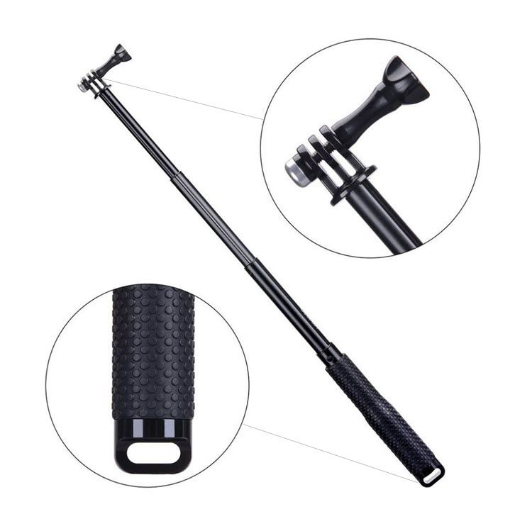Music Festival 19 Portable Extendable Monopod Handheld Pole SP Waterproof Anti-slip Bumping Handle Selfie Stick for Gopro Action Sports_voghion.com