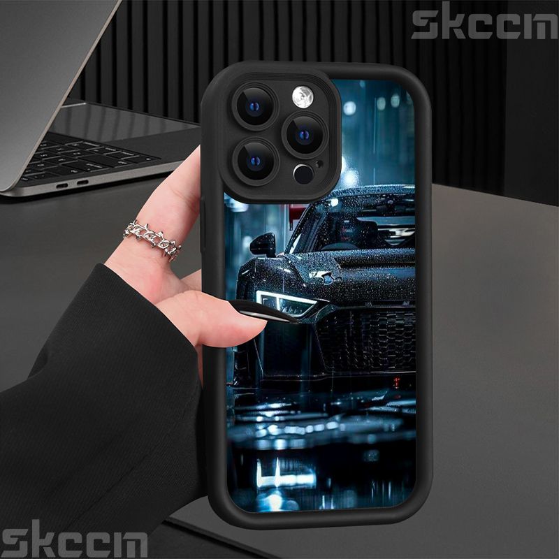 Divatos autómintás szilikon telefontok iPhone 16 Pro Max 15 14 11 12 13 7 8 16 Plus XS X XR matt ütésálló puha borítás_voghion.com